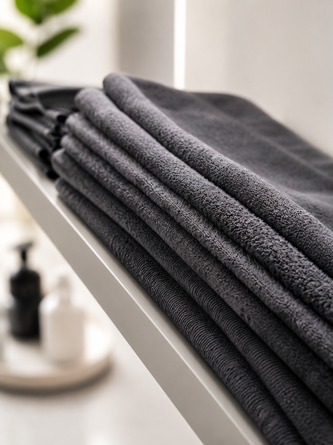 Frische Handtücher im Salon